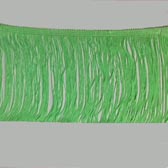 Vágott végű neon színű rojt 20 cm hosszú - VERDE FLUO
